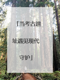 当考古遗址遇见现代守护